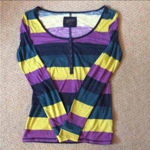 Arizona Jean Company Women's Striped, Scoop Shirt